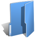 folder, blue icon