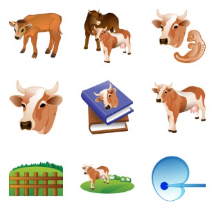 Agriculture icon sets preview