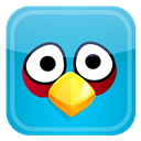 Angry, Bird, Blue icon