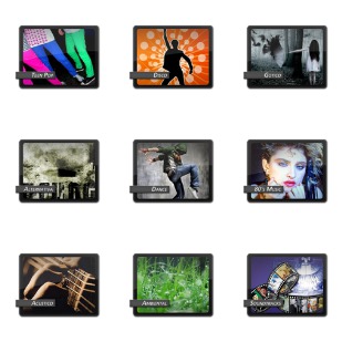 Music Genre icon sets preview