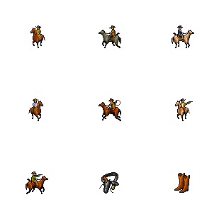 Western icon sets preview