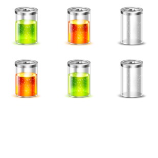 Battery icon sets preview