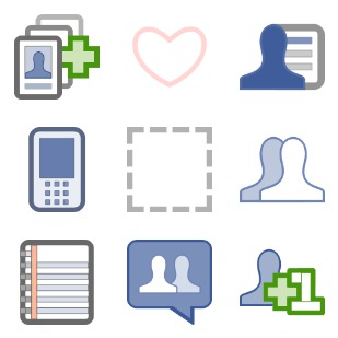 Facebook SVG icon sets preview