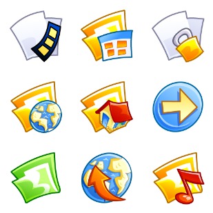 Comic 3 icon sets preview