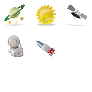 Space icon sets preview