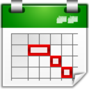 Actions view calendar timeline icon