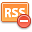rss, feed, subscribe, remove, delete, del icon