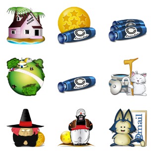 DBZ icon sets preview