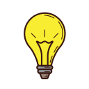 lamp, graphic, opinion, idea, strategy, business, set icon