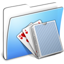 deck, folder, smooth, aqua, card icon
