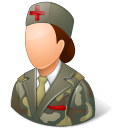 Medical Army Nurse Female Light icon