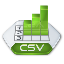 Csv, Excel icon
