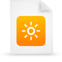 orange, file, paper, document icon