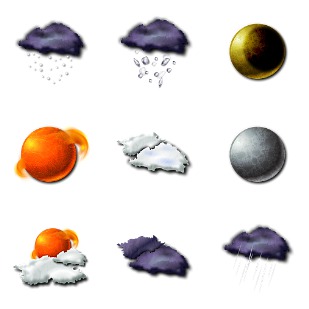 Weather icon sets preview
