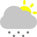 cloud,snow,sun icon