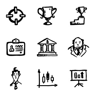 Busy icon sets preview