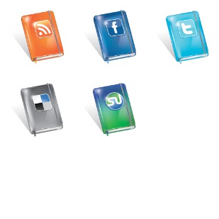 Social Moleskin icon sets preview