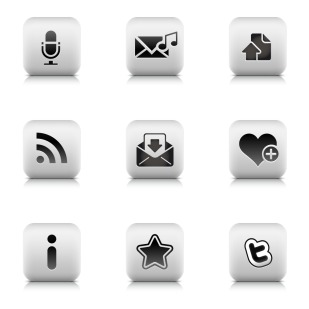 Web Icons (Tile Style) icon sets preview