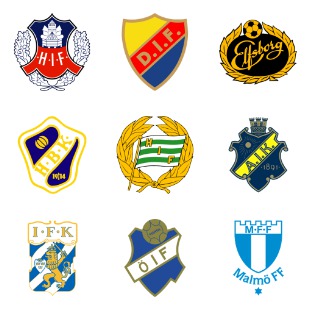 Swedish Football Club icon sets preview