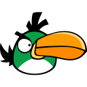 angry bird green icon