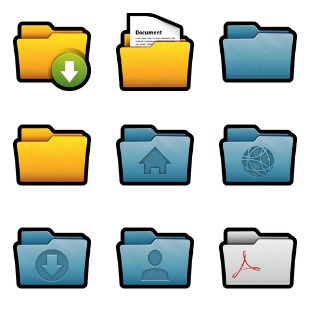 Folders icon sets preview