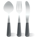 Cutlery Spoon Fork Knife icon