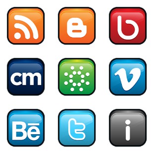 Social Networking icon sets preview