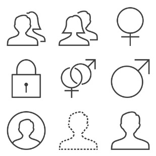 Silky Line User icon sets preview