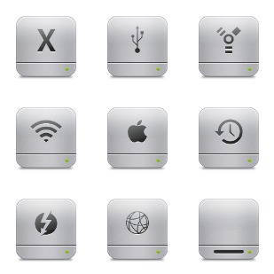 Unibody HD Flurry Style icon sets preview
