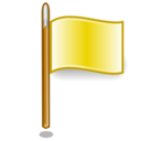 flag,yellow icon