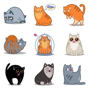 Meow icon sets preview