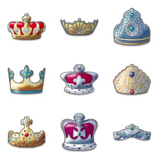 Crown icon sets preview