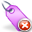 delete, purple, tag icon