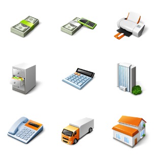 Large Business Desktop icon sets preview