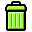 empty, trash, blank, recycle bin icon