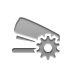 gear, stapler icon