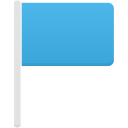 Flag blue icon