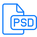 psd, document, file icon