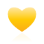Heart, Yellow icon