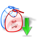 Bib, Down icon