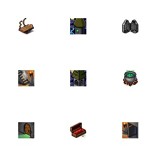 Haunted Castle icon sets preview