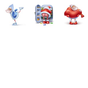 Santas icon sets preview