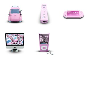 We Love Pink icon sets preview