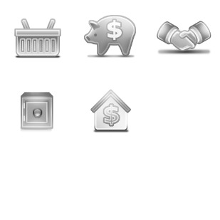 Accounting Clean icon sets preview