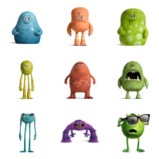 Monsters University icon sets preview