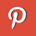 social media, picture, network, red, drawing, pinterest icon