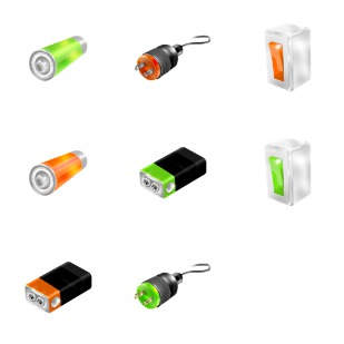 Electric icon sets preview