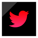twitter, social, media, logo icon