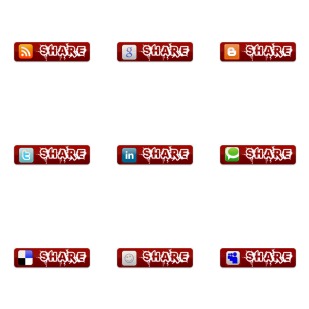 Redlove social media icons set for bloggers icon sets preview
