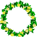 fruits wreath icon